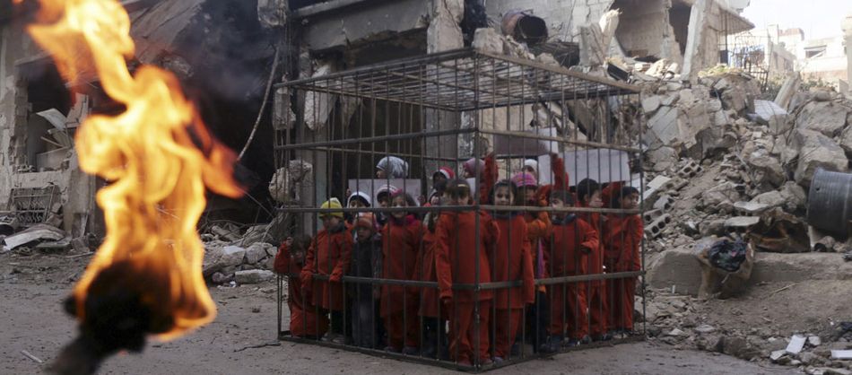 ISIS-Children-in-Cage