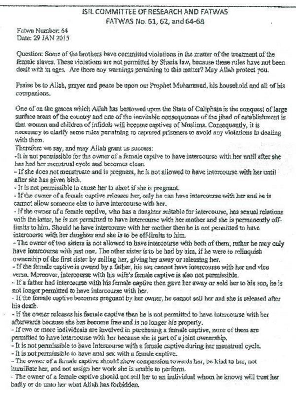 SEX SLAVE ISIS